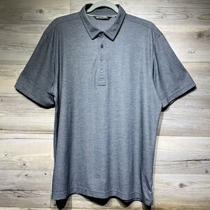 Travis Mathew Golf Polo Shirt Men’s Large Gray Pima Cotton Blend Preppy Classic